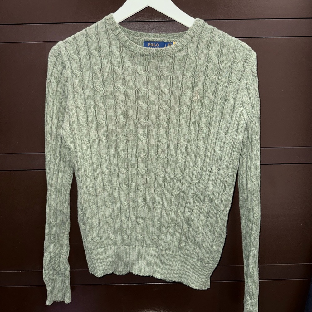 Polo Ralph Lauren Cable Knit Sweater. Size Small. Dark green / olive